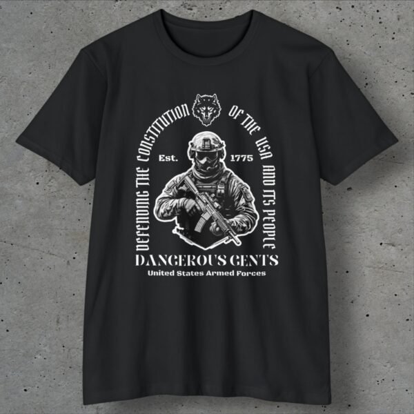 dangerous gents military oath t shirt