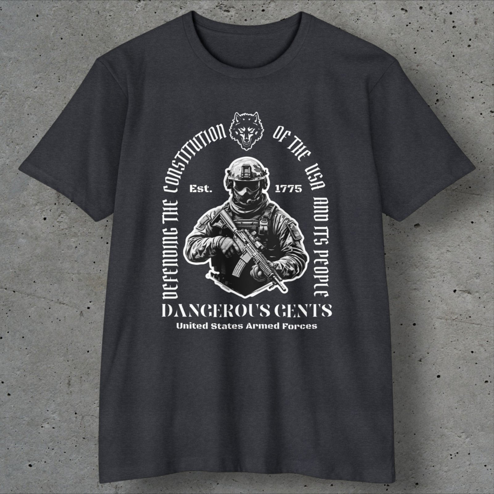 dangerous gents military oath t shirt