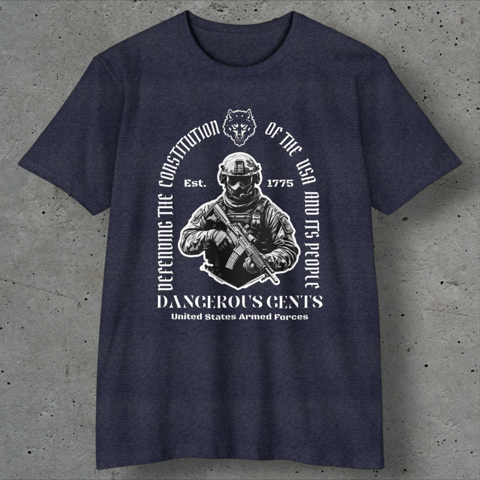 dangerous gents military oath t shirt