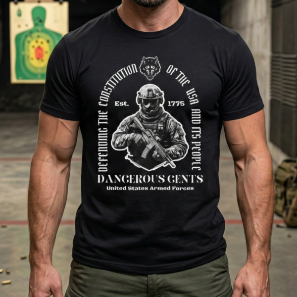 dangerous gents military oath t shirt