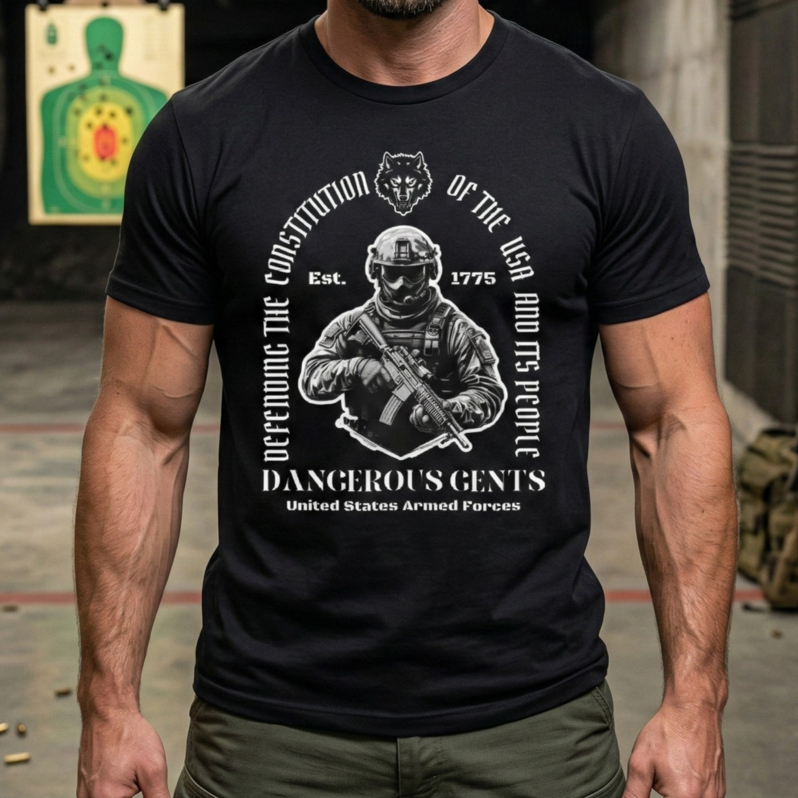 dangerous gents military oath t shirt