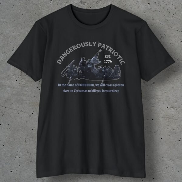 george washington dangerously crossing the delaware t shirt