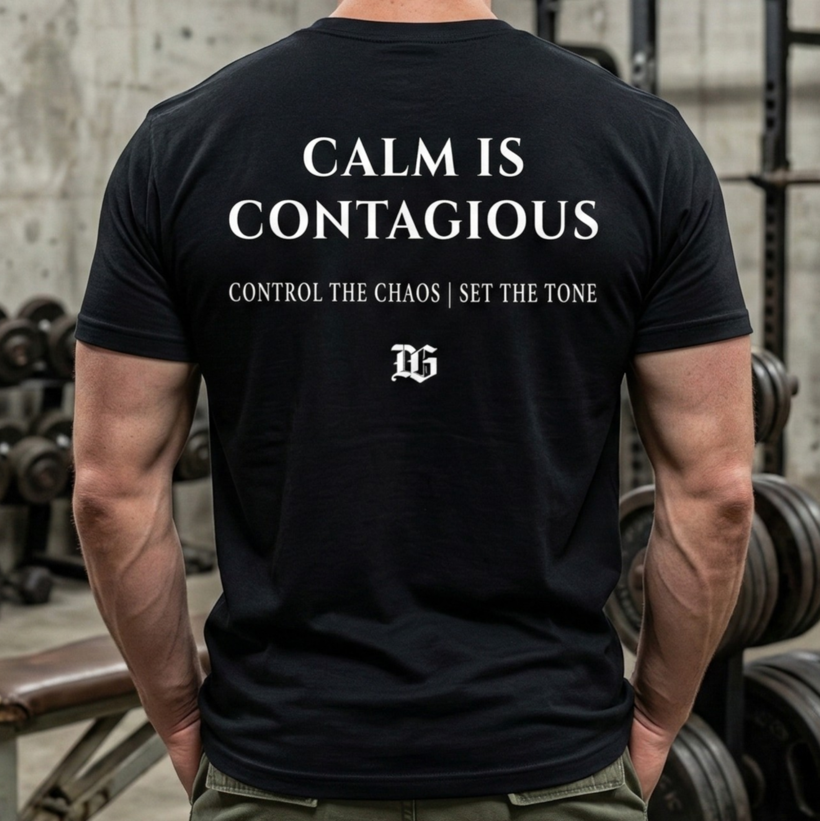calm is contagious | code iv t shirt
