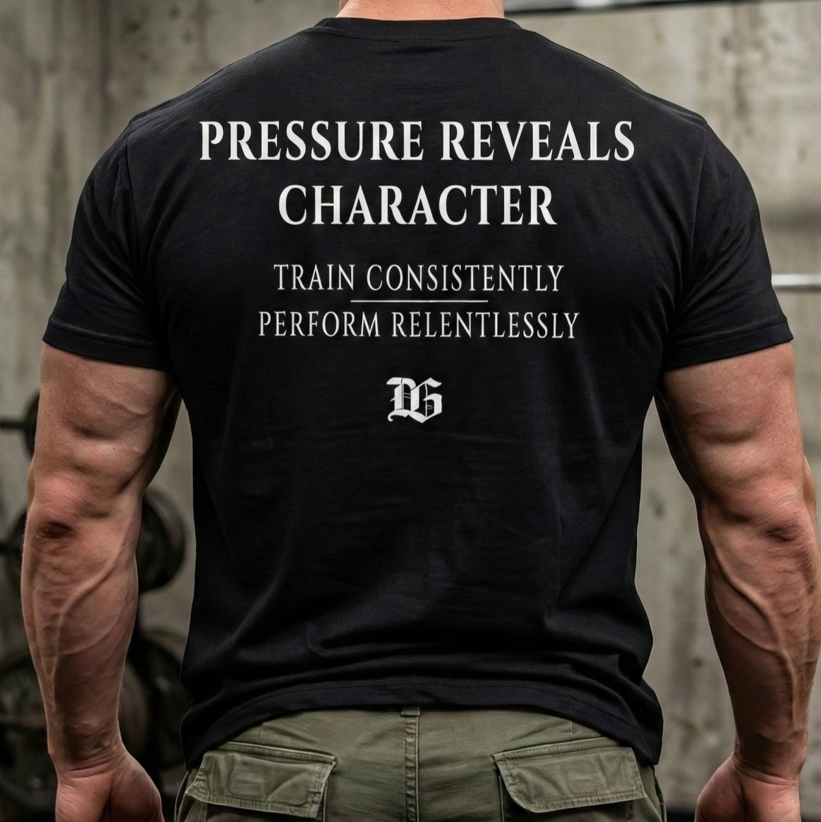 pressure reveals character | code v t shirt