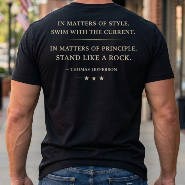stand like a rock thomas jefferson quote t shirt
