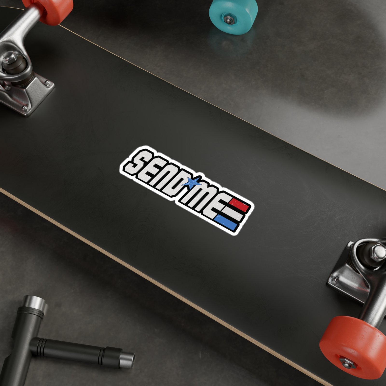 SEND ME GI Joe Style Sticker - Image 4