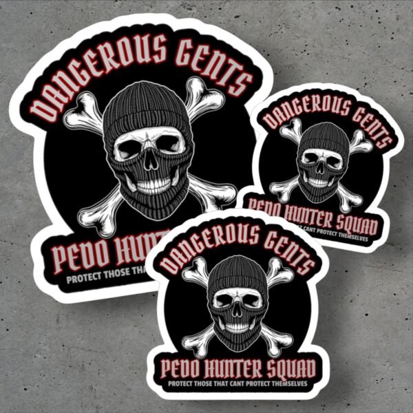 Pedo Hunter Squad Stickers