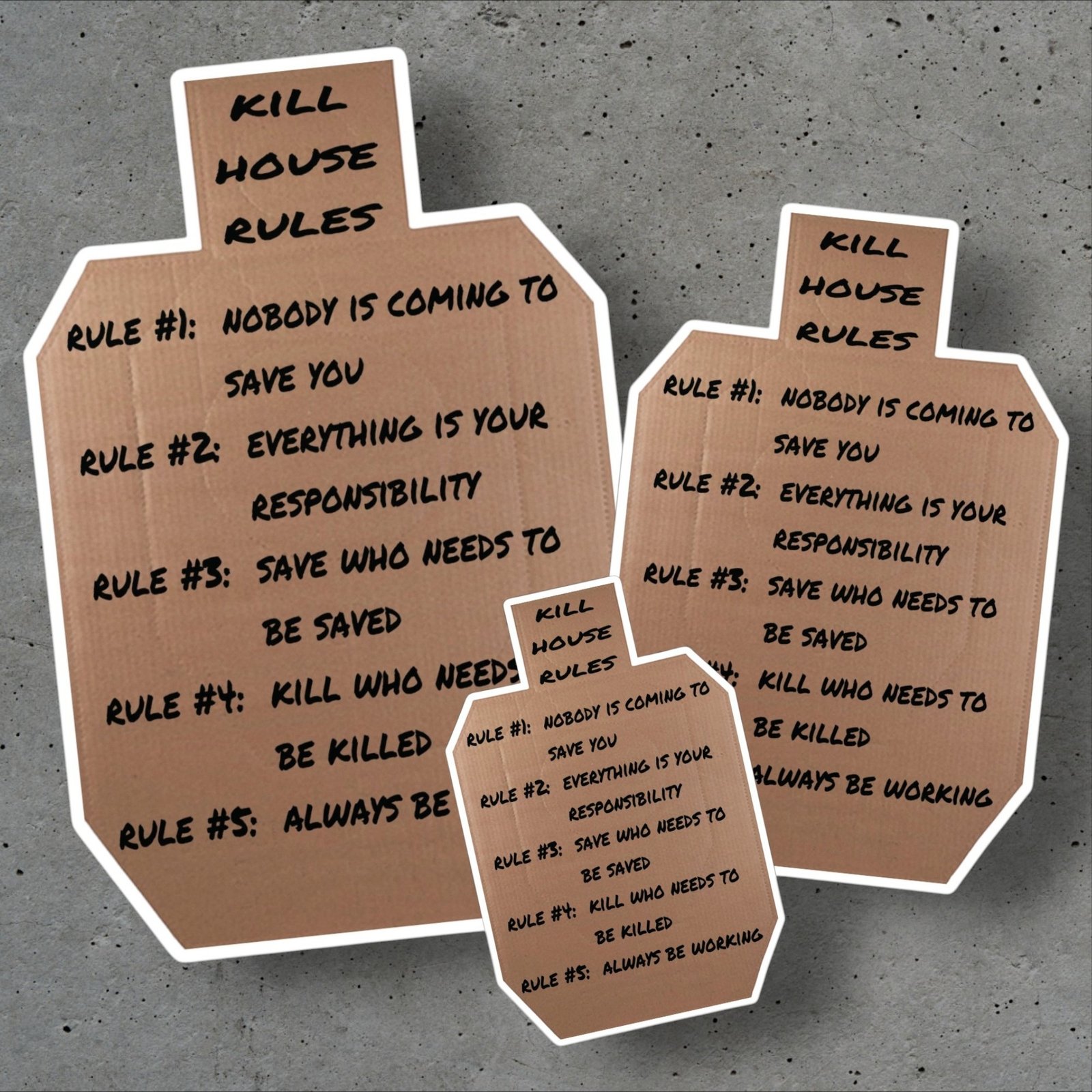Kill House Rules Stickers