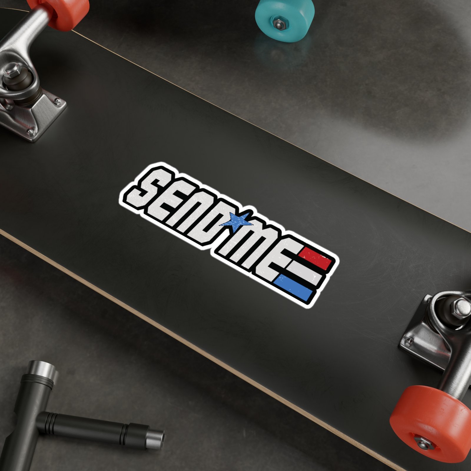 SEND ME GI Joe Style Sticker - Image 3